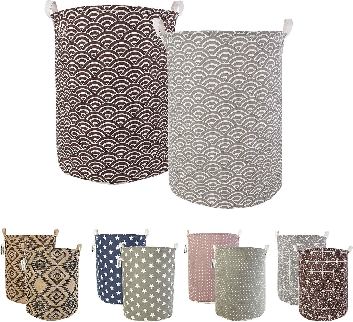 Goedkoopste Wasmand, 45 x 35 cm, diverse kleuren en motieven/patronen