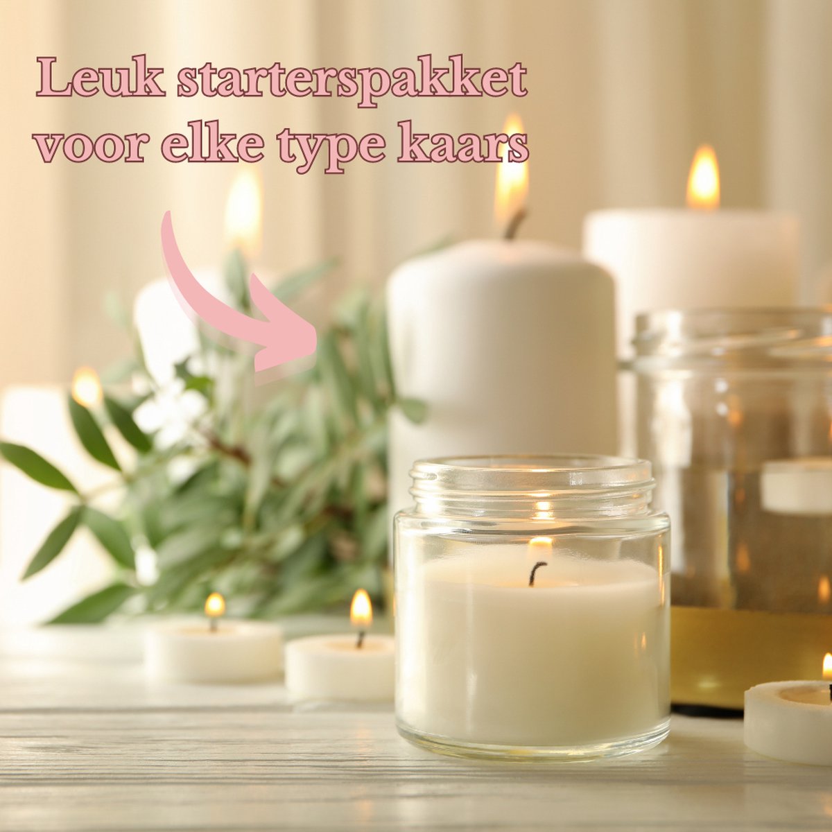 ZoeZo Design - Smeltpan set - Perfect voor beginners - Zelf kaarsen maken - Hobby en creatief - Incl. 250 gram soja was - Candle making kit - Starterspakket - Geurkaars - Smeltpan - Kaarsenlont - DIY - Cadeau - Soy wax — afbeelding 3