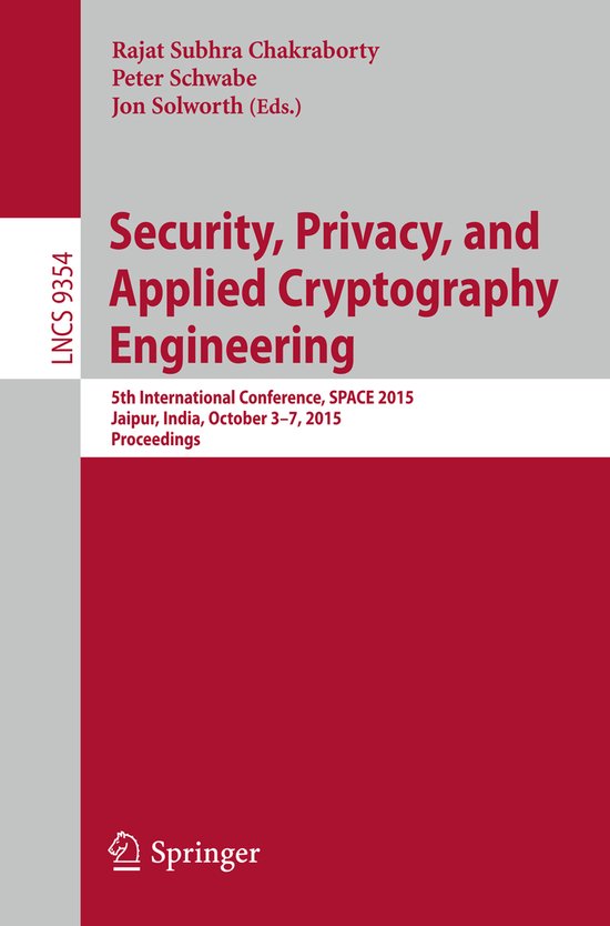 Lecture Notes in Computer Science9354- Security, Privacy, an ... - cover