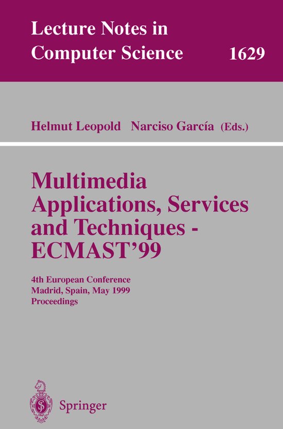 Multimedia Applications, Services and Techniques - ECMAST'99 - cover