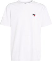 Tommy Hilfiger TJM Regular Badge Tee - Heren T-shirt - Wit - Maat L