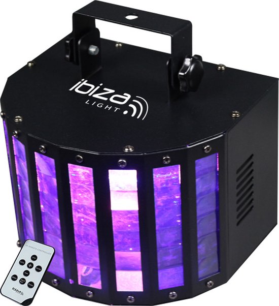 Foto: Ibiza light 6 kleurig led butterfly effect met afstandsbediening