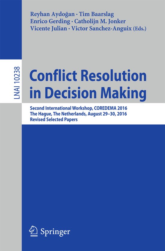 Lecture Notes in Computer Science10238- Conflict Resolution  ... - cover