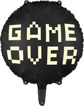 Partydeco - Folieballon Game Over Zwart (45 cm)