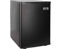 HCB® - Professionele Horeca Minibar koeling - 25 liter - 230V - Mini Koelkast - Kleine drankenkoelkast - Flessenkoelkast - Bier koelkast - tafelmodel - 39.5x38.5x48 cm (DxBxH) - 11 kg - Frigo - 1424