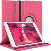 Draaibare Bookcase - Geschikt voor oude iPad Hoes 2e, 3e, 4e Generatie - 9.7 inch (2011,2012) Fel Roze