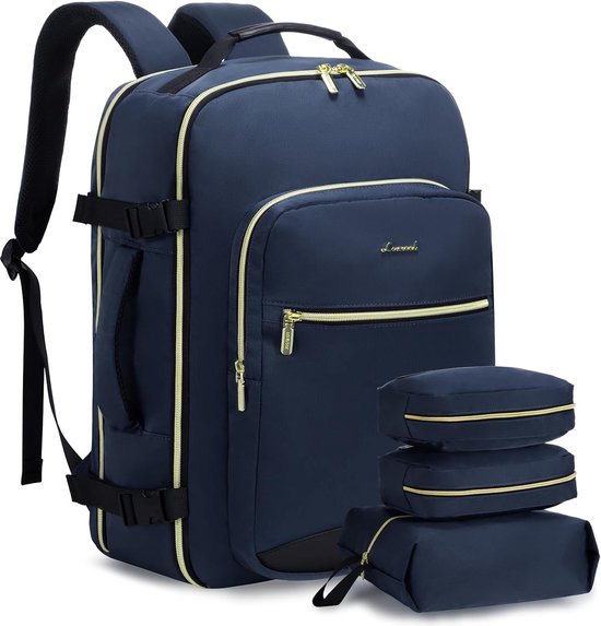 Handbagage, rugzak, vliegtuig, 40 liter, grote reisrugzak voor dames, kofferrugzak,... bol