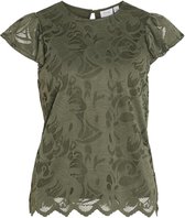 Vila T-shirt Vistacy S/l Top 14096588 Dusty Olive Dames Maat - M