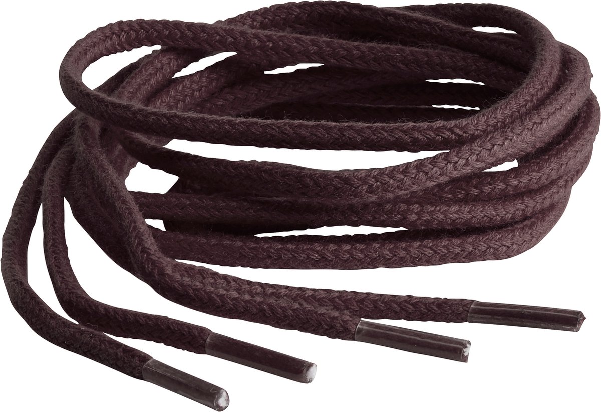 Springyard veters rond 4.5 mm - donkerbruin - 120cm - katoen - 1 paar