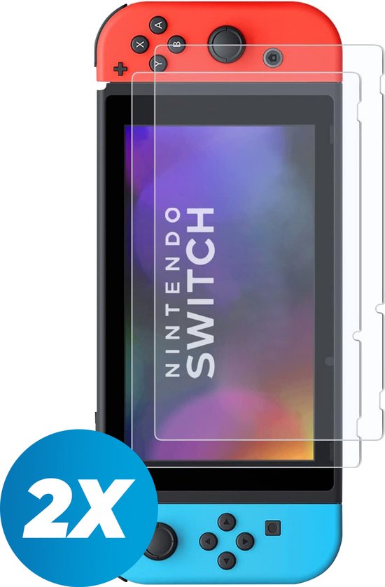 2 Stuks - Tempered Glass Screenprotector Protection Kit geschikt voor de Nintendo Switch - Screen Protector Set - Dual Pack