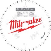 Lame de scie circulaire Milwaukee pour bois | Ø 165mm Trou d'axe 20mm 40T - 4932471932