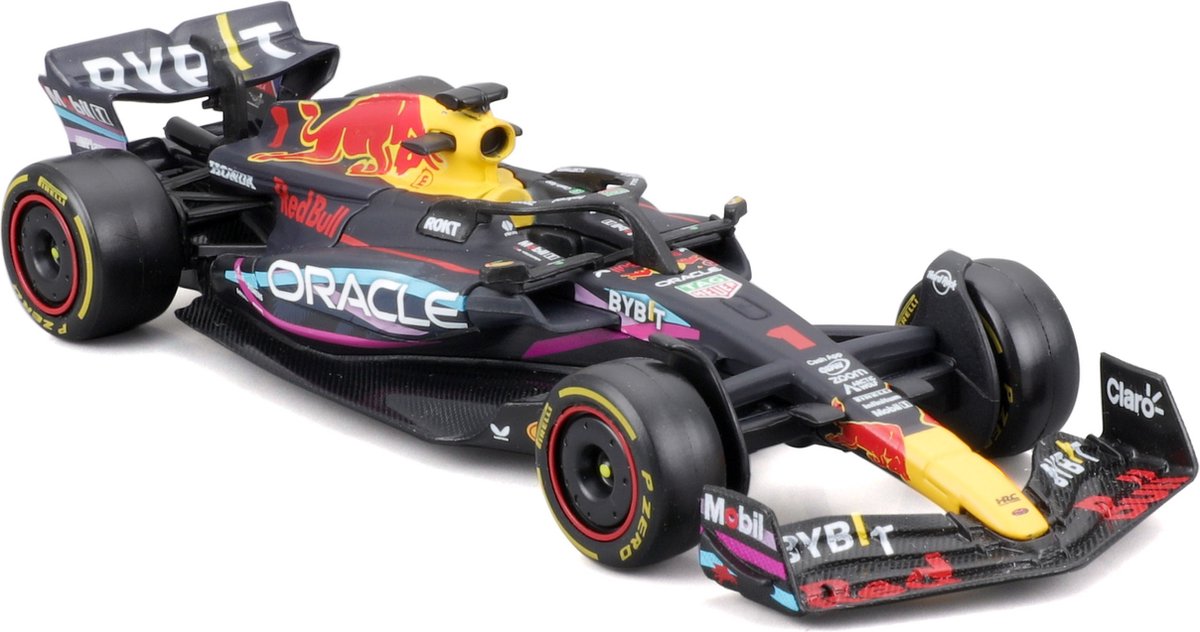 Bburago Red Bull Racing RB19 - #1 Max Verstappen - Formule 1 2023 - Winner Miami GP 2023 - schaalmodel - modelauto - schaal 1:43 - ca 11 cm — afbeelding 2