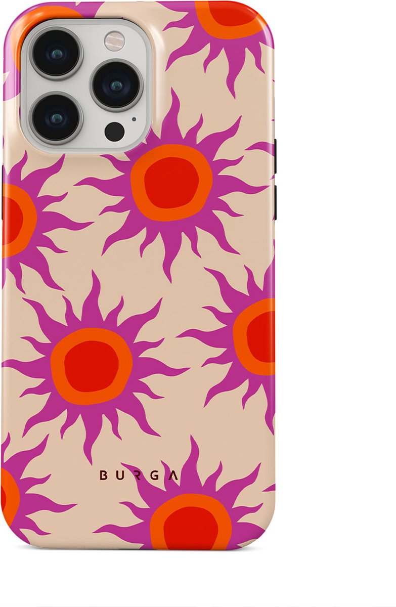 BURGA Telefoonhoesje voor iPhone 14 PRO - Schokbestendige Hardcase Hoesje - Sunset Glow