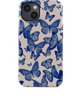 BURGA Coque de téléphone pour iPhone 15 PLUS - Coque Rigide Antichoc - Effet Butterfly