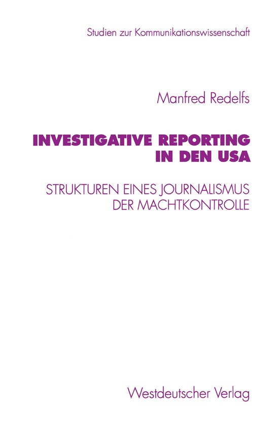 Studien zur Kommunikationswissenschaft21- Investigative Repo ... - cover