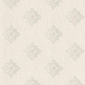 Papier peint baroque Profhome 962002-GU papier peint textile structuré dans le style baroque gris beige mat 5,33 m2