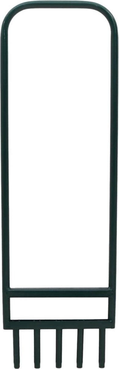 vidaXL - Gazonbeluchter - met - 5 - holle - tanden - gepoedercoat - staal - groen van VidaXL — afbeelding 5