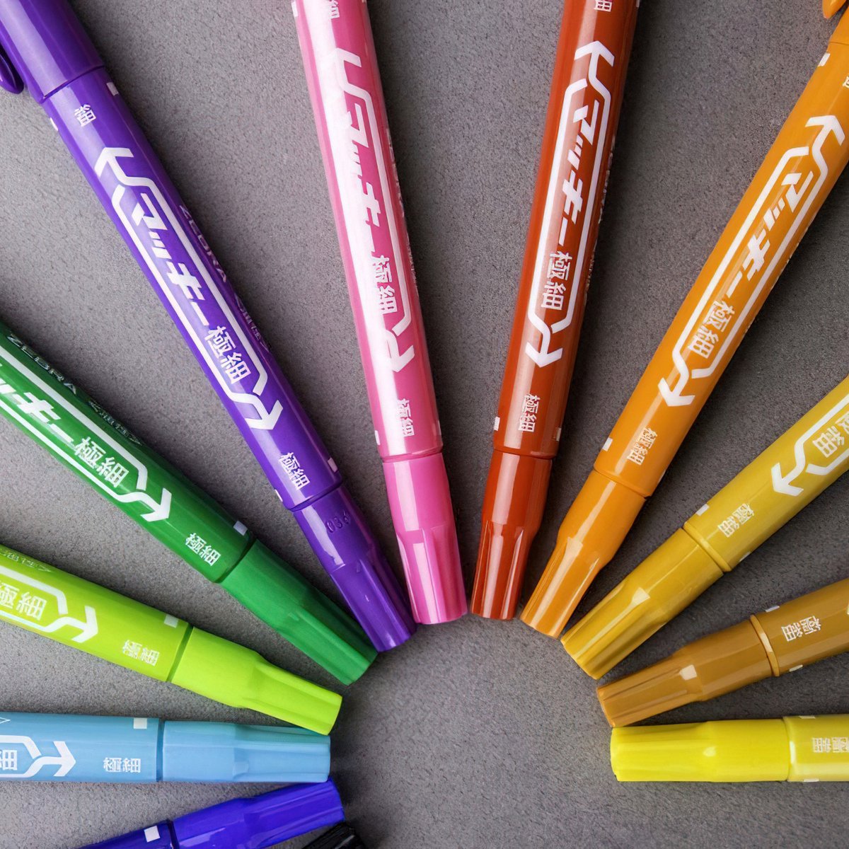 Ainy - Duo Fineliners - set van 12 kleur fineliner / viltstiften | fine liner manga / anime tekenen | bullet journal stiften | handlettering markers | Pigment liner | calligraphy pennen — afbeelding 5