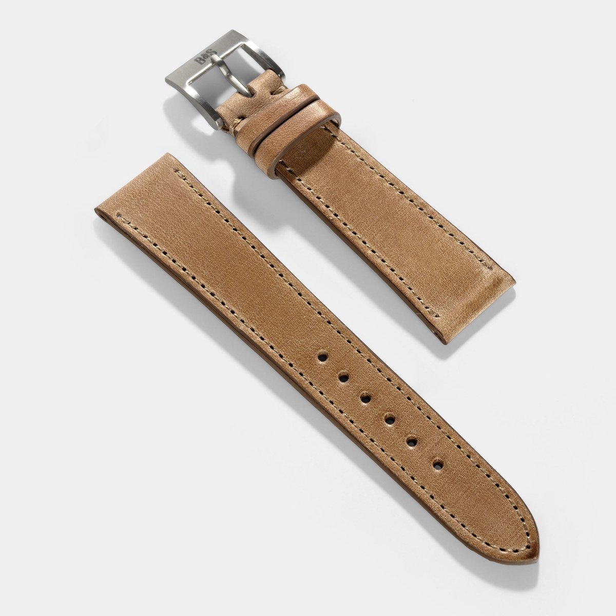 BS Leren Horlogeband Luxury - Cinnamon Brown - 20mm