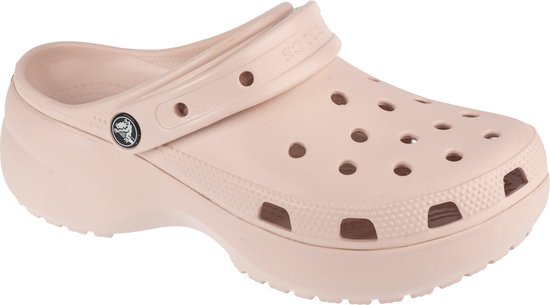 Crocs Classic Platform Clog 206750-6UR, Vrouwen, Roze, Slippers, maat: 41/42