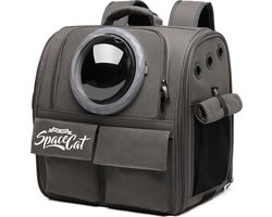Space Cat -  Rugzak - Draagtas - Reistas - Carrier - Transporttas - Huisdier - Katten - Kleine Honden  - Zwart