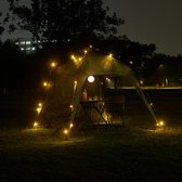 Tente de fête LED Pavilion Barendrecht 250x250x190 cm vert pro.tec
