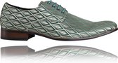 Green Pearl - Maat 43 - Lureaux - Kleurrijke Schoenen Voor Heren - Veterschoenen Met Print