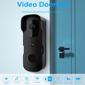 Smart-Shop® Tuya App Smart Home Video Deurbel - Draadloze Deurbel Wifi Buiten Waterdicht - Zwart