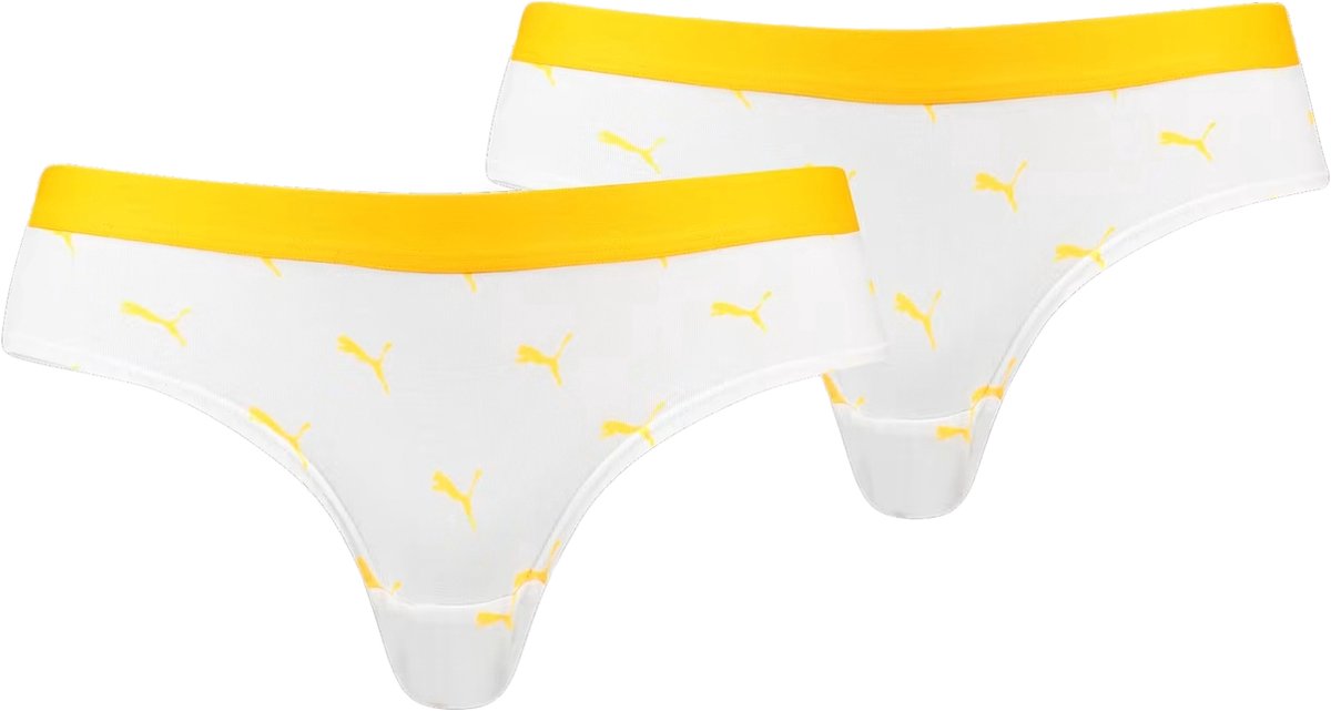 PUMA Slip 2 Stuks Ondergoed Dames – Dames Ondergoed Dames Slips Wit