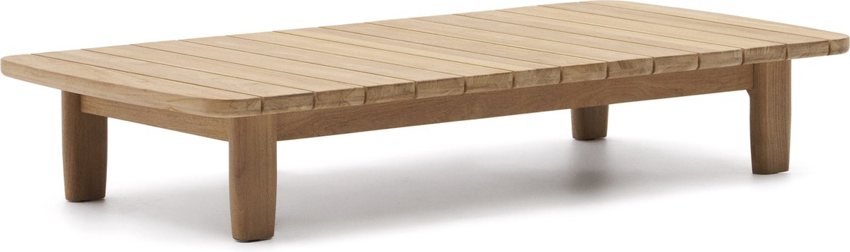 Kave Home - Koffietafel Tirant van FSC 100% massief teakhout 140 x 70 cm