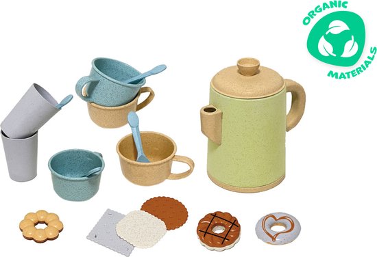 Foto: Kitchen toys theeservies met lekkernijen speelset gerecycled