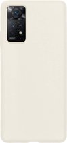 Hoesje Geschikt voor Xiaomi Redmi Note 11s Hoesje Siliconen Cover Case - Hoes Geschikt voor Xiaomi Redmi Note 11s Hoes Back Case - Wit