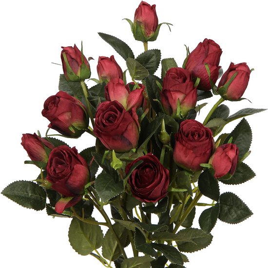 3 stuks kunstbloemen kunstrozen planten kunstrozen rozenboeket enkele stam met 5 bloemen rozen bruiloftsdecoratie kunstbloemen zoals echt lengte 60 cm