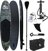 Pacific SUP Board - Special Edition - Opblaasbaar Paddle Board - Complete set - Max. 100KG - 305 x 71 x 10cm - Leger Print/Camouflage - met GRATIS Waterproof Telefoonhoesje