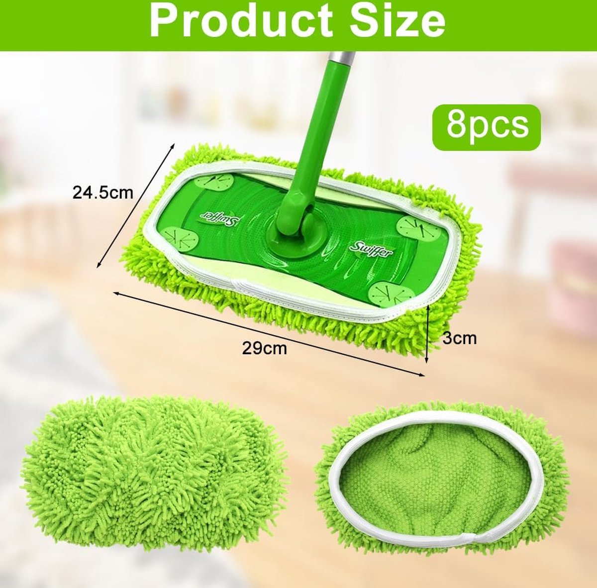 Swiffer Sweeper 2 En 1 - Kit De Inicio De Trapeador Multisuperficie Seco Y Humedo 1 Mop 10 Repuestos