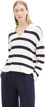 Tom Tailor Striped Trui Wit L Vrouw