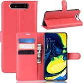 Book Case - Samsung Galaxy A80 Hoesje - Rood