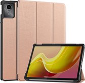 Hoes Geschikt voor Lenovo Tab M11 Hoes Luxe Hoesje Book Case - Hoesje Geschikt voor Lenovo Tab M11 (11 inch) Hoes Cover - Rosé goud