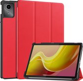 Hoes Geschikt voor Lenovo Tab M11 Hoes Luxe Hoesje Book Case - Hoesje Geschikt voor Lenovo Tab M11 (11 inch) Hoes Cover - Rood