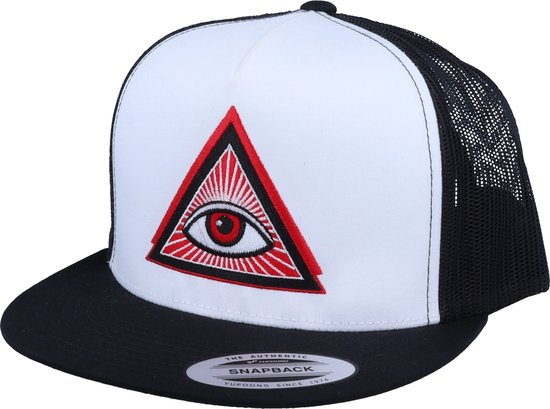 Hatstore- Illuminati Classic Trucker Black/White Snapback - Iconic Cap