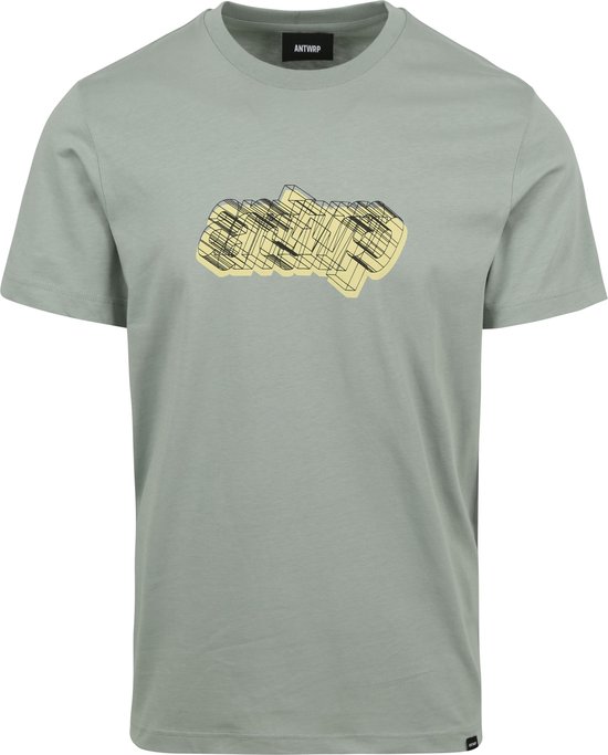 ANTWRP - T-Shirt Future Light Green - Homme - Taille L - Coupe moderne