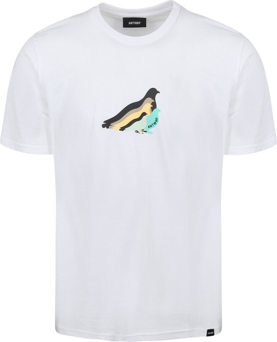 ANTWRP - T-Shirt Pigeon Wit - Heren - Modern-fit