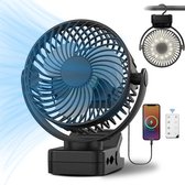 Multis- Draadloze Ventilator – Ventilator – Tafelventilator – Handventilator - Mini Ventilator - LED Verlichting - 60 uur Gebruiksduur - Geruisloos (13DB)