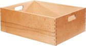Multifunctionele kist - Beuken gelakt 40 x 30 x 15 cm Wooden crates