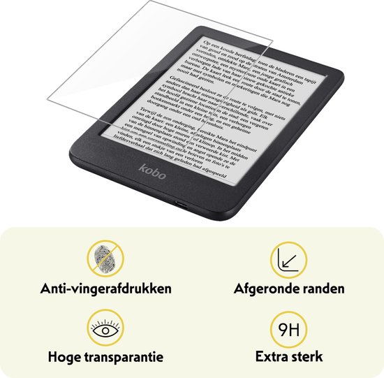 Screenprotector - Geschikt voor - Kobo Clara BW - Screenprotector Bescherm Glas Gehard Screen Protector - 3 Stuks van Avolt. — afbeelding 3
