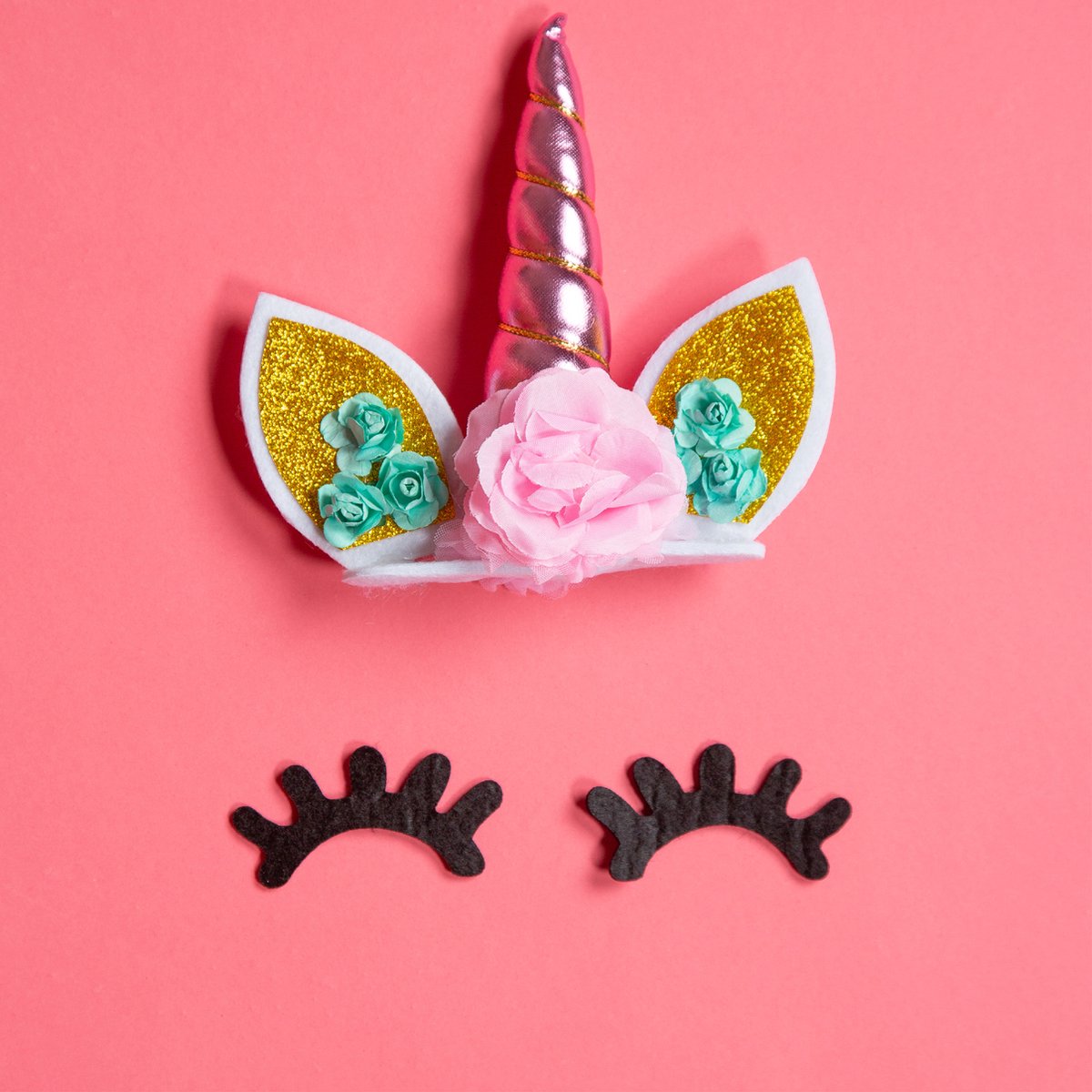 Fissaly 53 Stuks Roze Eenhoorn Verjaardag Decoratie Versiering – Taarttopper - Unicorn Topper Set – Kinderfeest – Feest — afbeelding 6