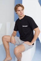 Heren T-Shirt & Shorts Set Osvaldo / Zwart / XL