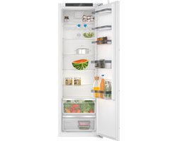 Bosch KIR81VFE0 - Serie 4 - Inbouwkoelkast - Vlakscharnier - 177.2 x 54.1 cm - Zeer stil - Deur op deur - led verlichting - Extra ruime lade voor groente en fruit -
