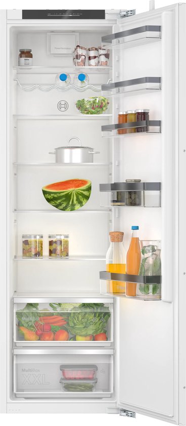Bosch Serie 4 inbouwkoelkast KIR81VFE0 177×54 cm vlakscharnier LED verlichting SuperKoelen XXL groentelade