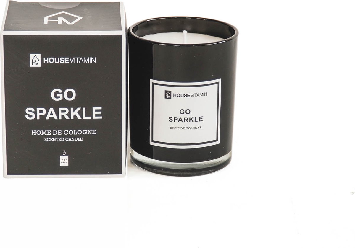 Housevitamin Home Cologne Geurkaars - Luxe Verpakking Houtachtige Geur - 250g - 45 Branduren